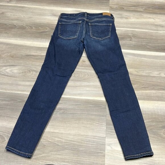 🏁 American eagle blue denim  jegging size 4 - Picture 5 of 11
